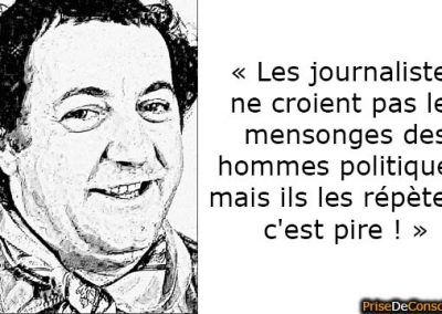 Coluche dénonce les médias par la preuve